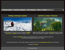 Tablet Screenshot of montana-trekking.cz